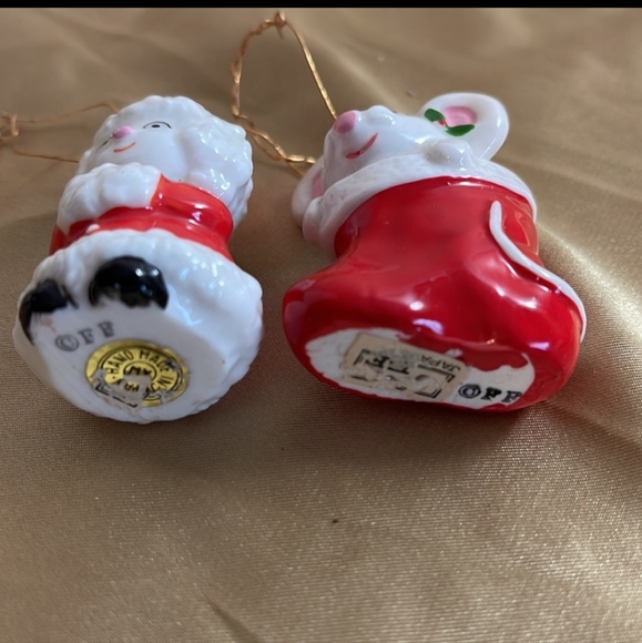 Set of four Fitz and Floyd complete set Santa mrs.clause mouse horse rocker - Picture 5 of 6